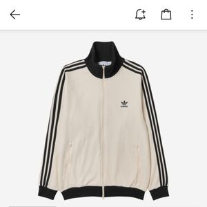 Adidas Cream Textured Jacket